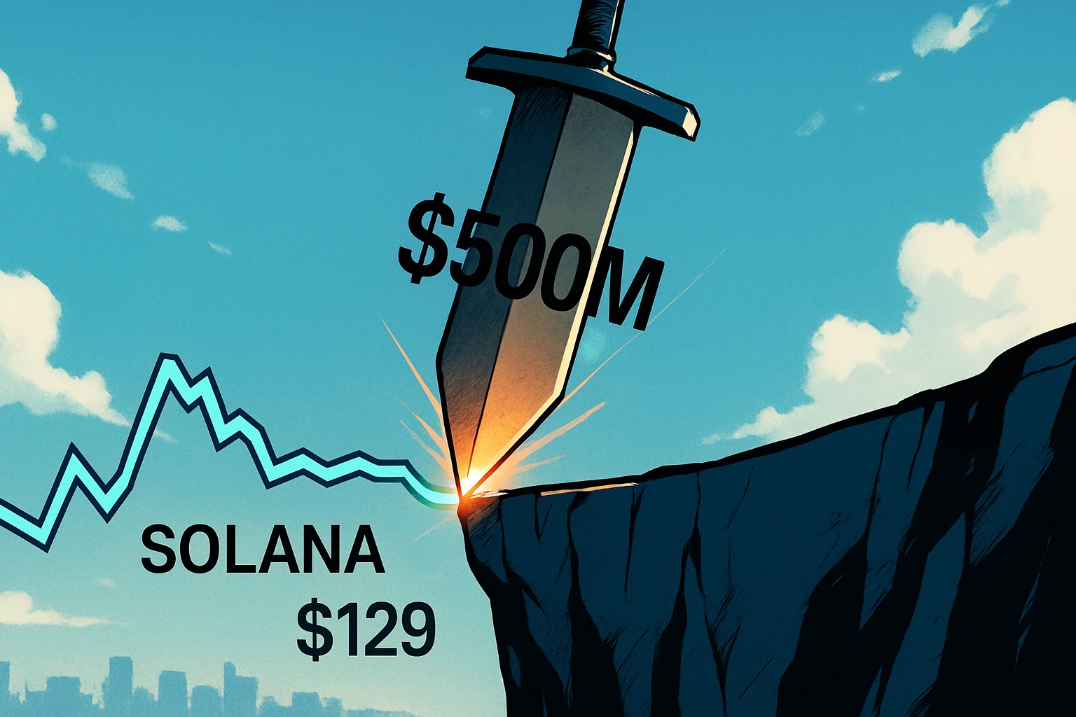 Solana se enfrenta a una prueba de limpieza de apalancamiento de 500 millones de dólares, los alcistas y bajistas ven una línea de vida o muerte de 129 dólares